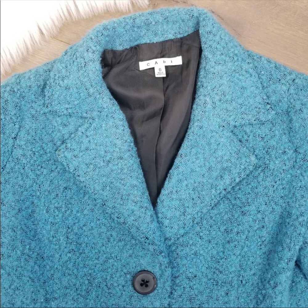 Cabi Blue Boucle Jacket - image 3